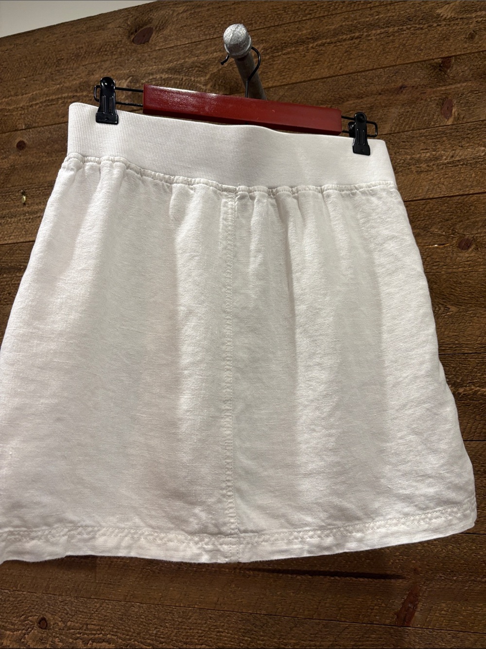 Athleta white linen Selene skirt size 6 - Picture 6 of 7